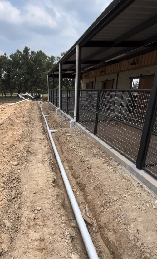 Rain water harvesting pipes